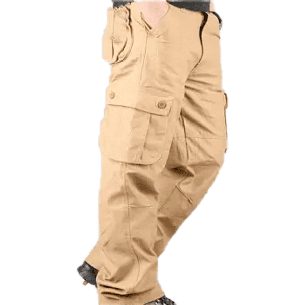 khaki casual cargo trouser