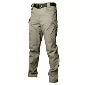 Khaki Zip Pocket Cargo Trouser
