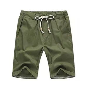 Olive Green Casual Shorts
