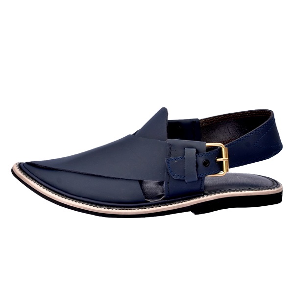 blue traditional peshawari sandal for men 2