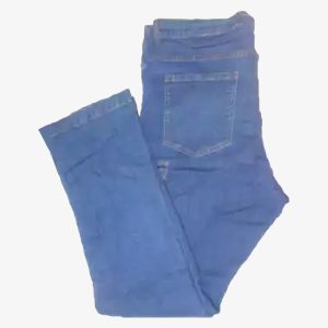 mens blue side pocket denim jeans back view