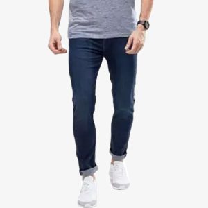 mens dark blue slim fit denim jeans