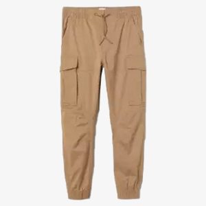 mens khaki cargo jogger trouser