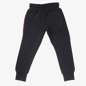 baby boys adidas zip pocket trouser maroon-black
