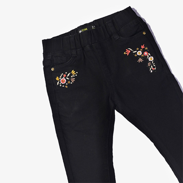 black embroidered jeans for girls 3