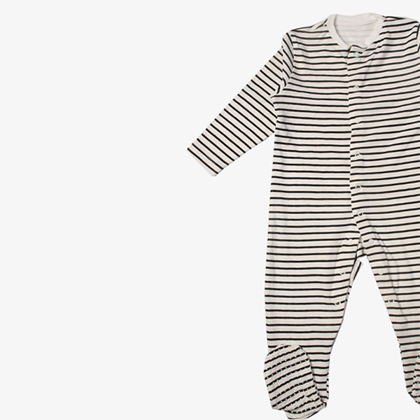 black striped bodysuit for newborn baby 2