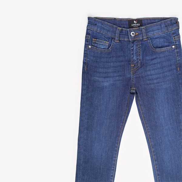 five pock mid blue jeans for boys-3