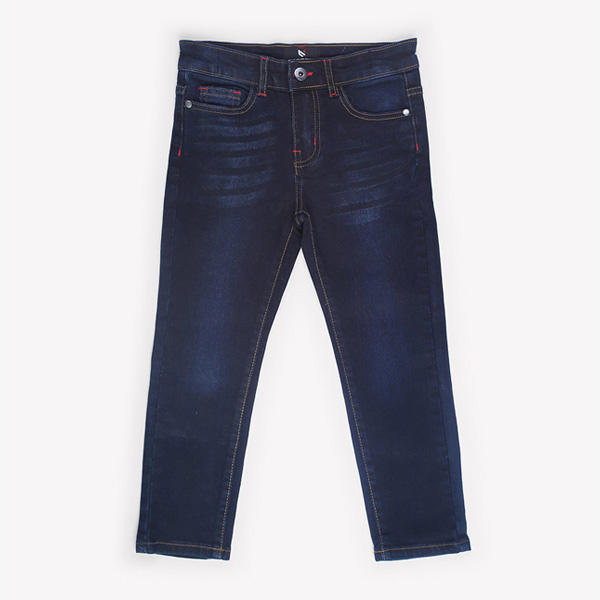 five pocket dark blue jeans for boys