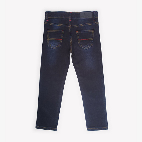 five pocket dark blue jeans for boys-2