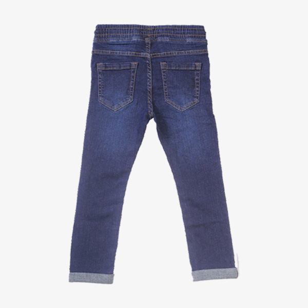 five pocket dark blue jeans for boys-3