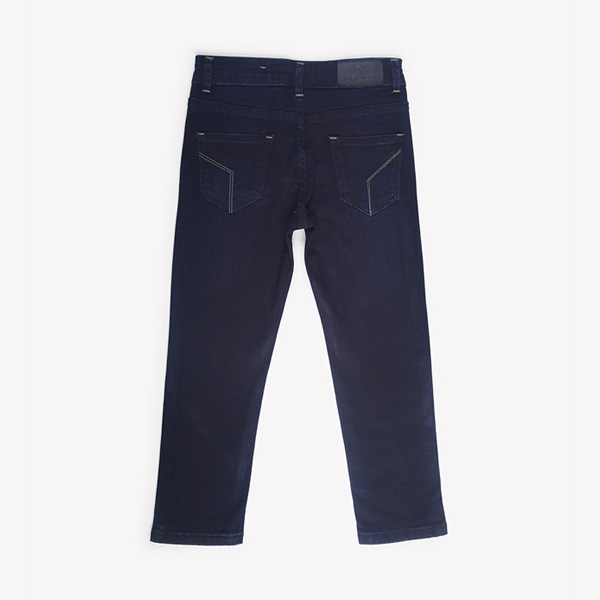 five pocket dark blue jeans for kids-2