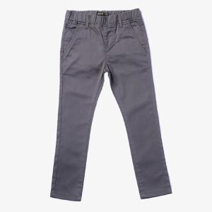 Grey Coloured Pull On Pants For Boys