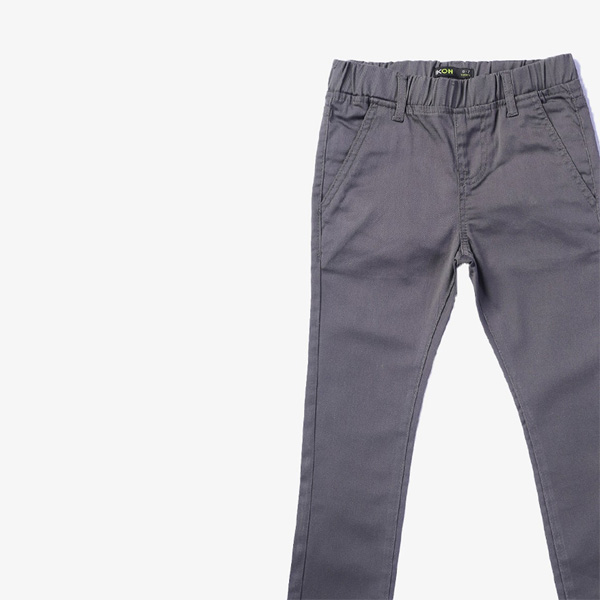 grey coloured pull on pants for boys-4
