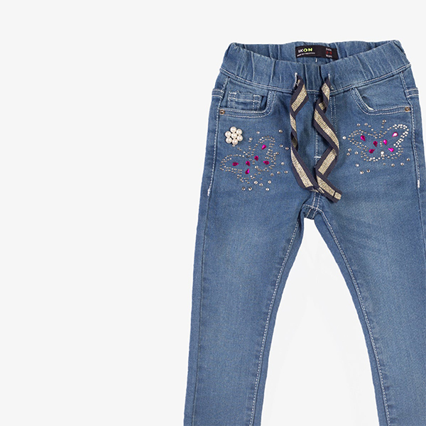 light-blue butterfly jeans for baby girls-4