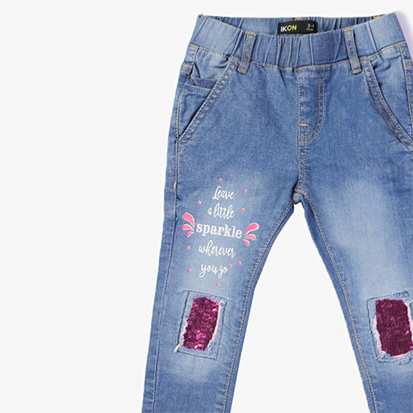 light blue sequin jeans for girls 4