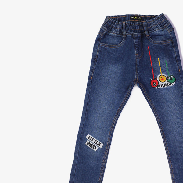 mid blue angry birds jeans for boys-4