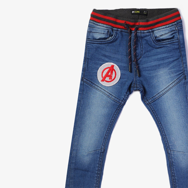 mid blue avenger jeans for boys-4