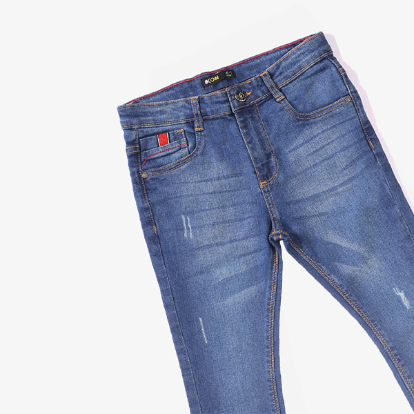 mid blue destroyed jeans for boys-2