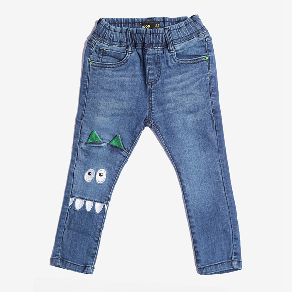 mid blue monster jeans for baby boys