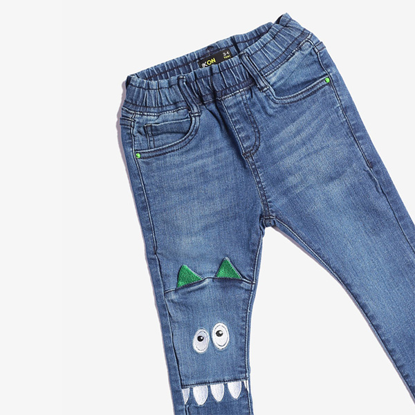 mid blue monster jeans for baby boys-3