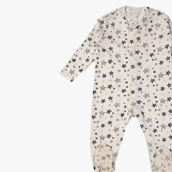 multi stars print bodysuit for newborn baby 2