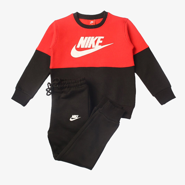 nike red and black tracksuit