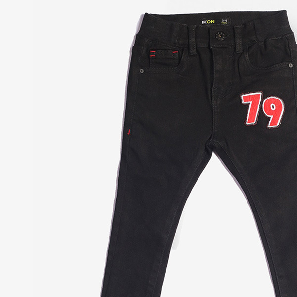 no. 79 badge black jeans for baby boys 4