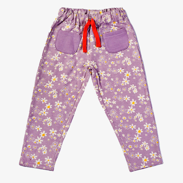 purple mo printed trouser