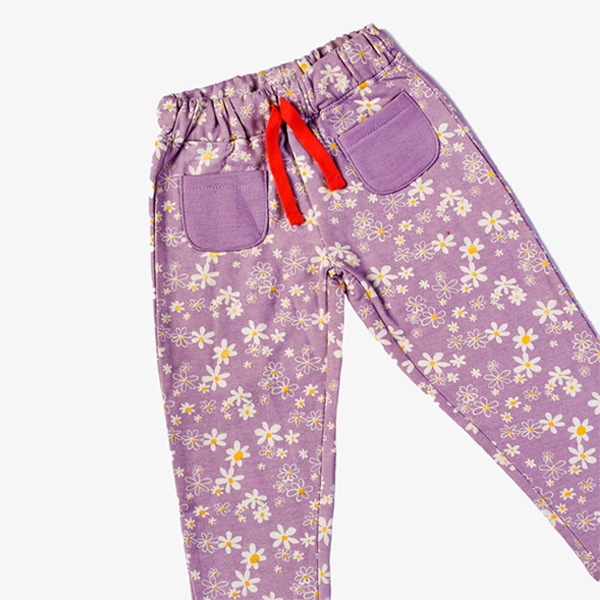 purple mo printed trouser for girls 3