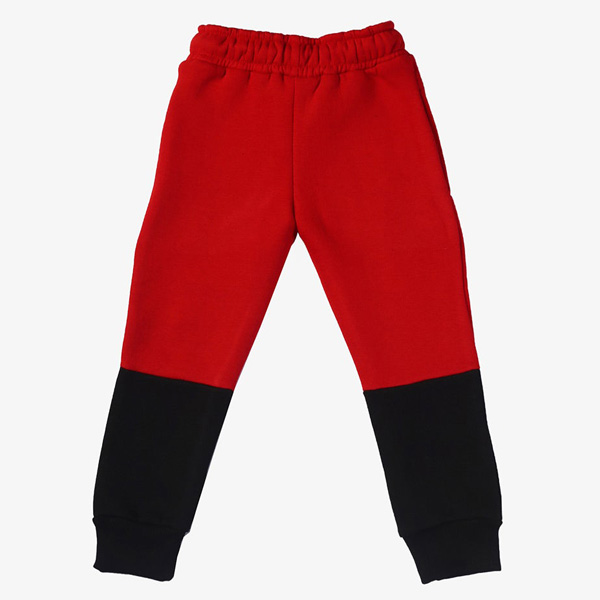 red and black panel trouser for boys-2