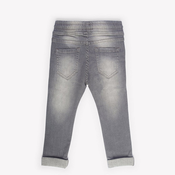 regal grey drawstring waist jeans for boys-2
