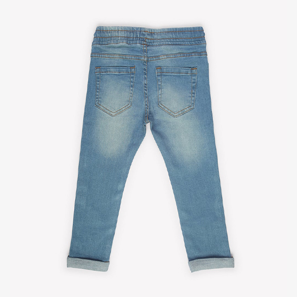 regal light blue drawstring waist jeans for boys-3-new