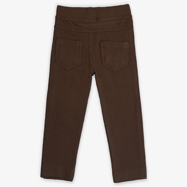 soft touch chocolate brown jeggings jeans for baby girls 2