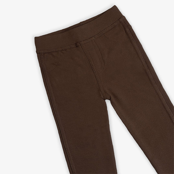 soft touch chocolate brown jeggings jeans for baby girls 3