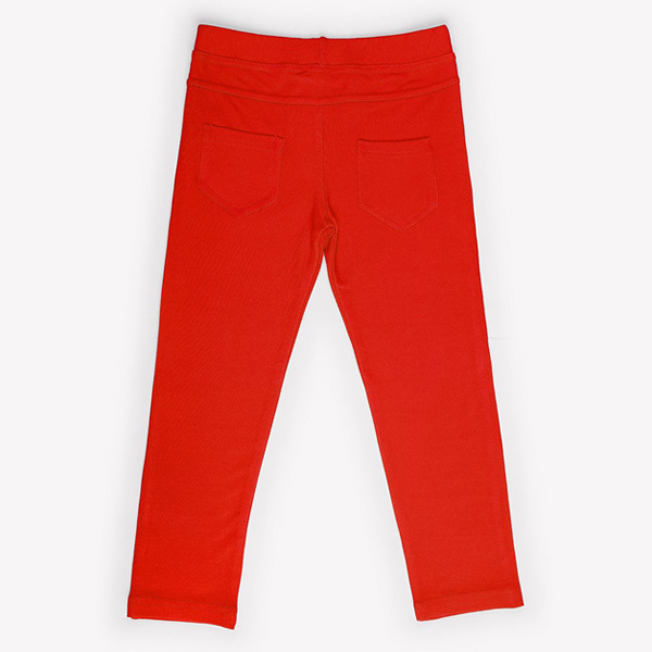 soft touch red jegging jeans for baby girls 2