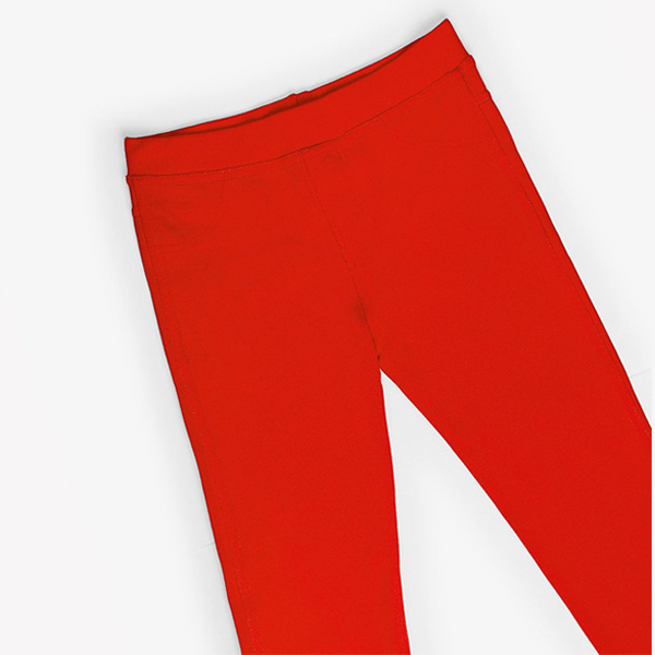 soft touch red jegging jeans for baby girls 3