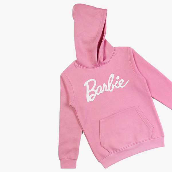 t-hilfiger pink barbie hoodie for girls 3