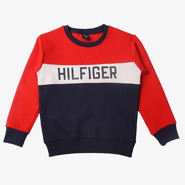 tommy hilfiger red sweatshirt for boys