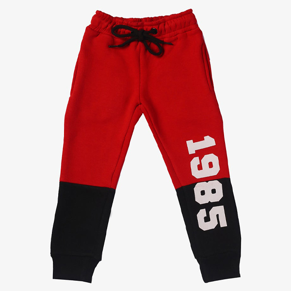 t-hlfiger red panel trouser