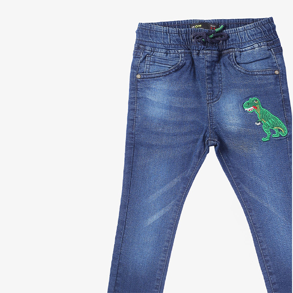 t-rex dark blue jeans for kids-44
