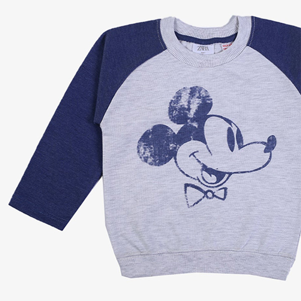 zara mickey mouse sweatshirt for newborn baby 3