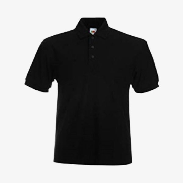 black casual polo shirt