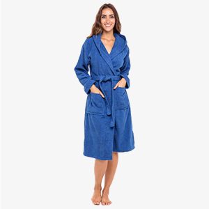 Women Hooded Bathrobe