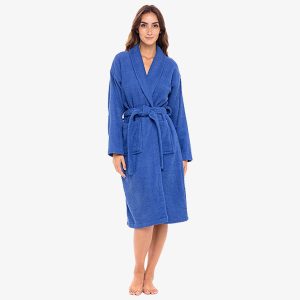 Women Shawl Collar Bathrobe