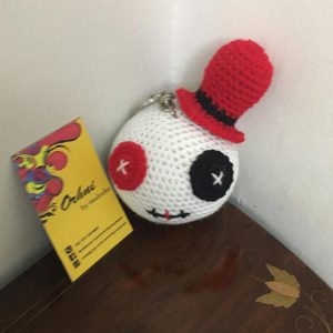 voodoo halloween crochet keychain