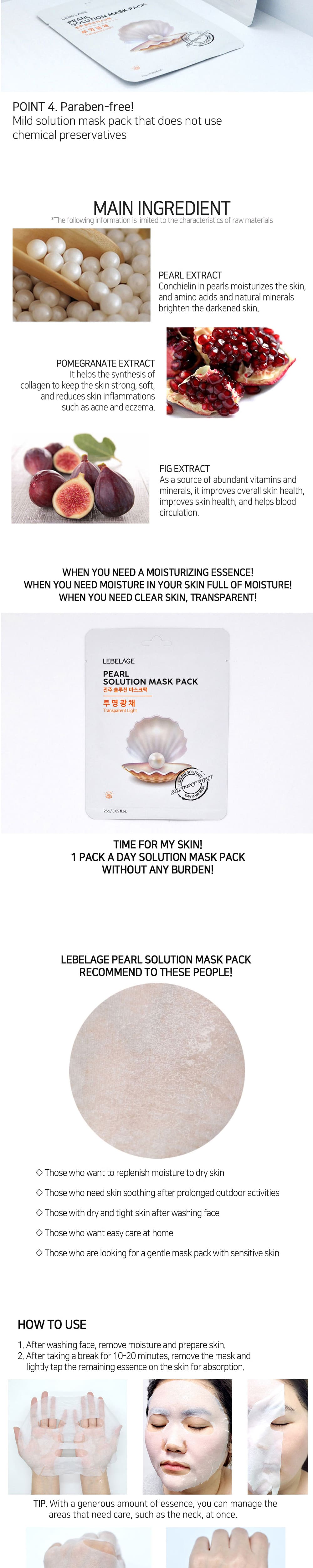 lebelage collagen green tea moisture skin use